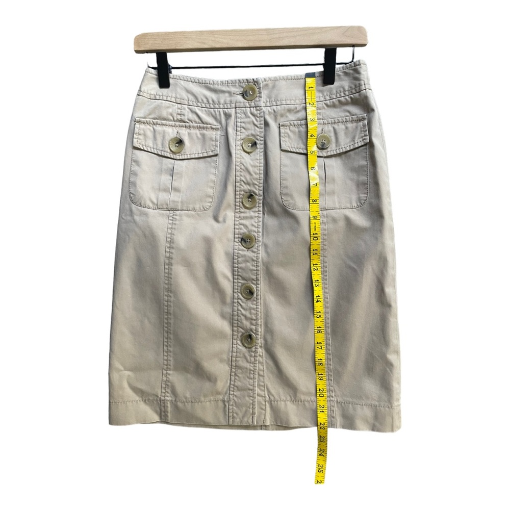 Banana Republic tan 100% cotton skirt - Picture 8 of 12